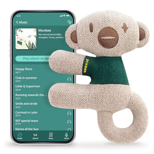 Pixsee, Stuffed Animal Infant Toy with Expertly Curated Music Playlists, ...
