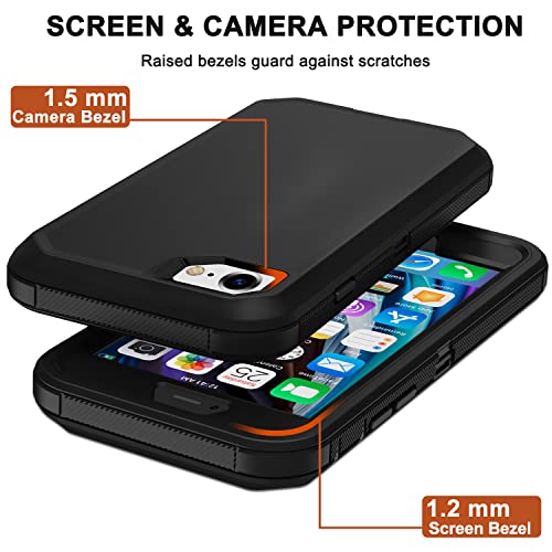 Coque antichoc iPhone SE 2ème génération évite casse écran avec clip - 5