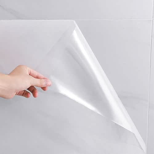 Clear Peel and Stick Wallpaper, Self-Adhesive Kitchen Backsplash Wall Tile