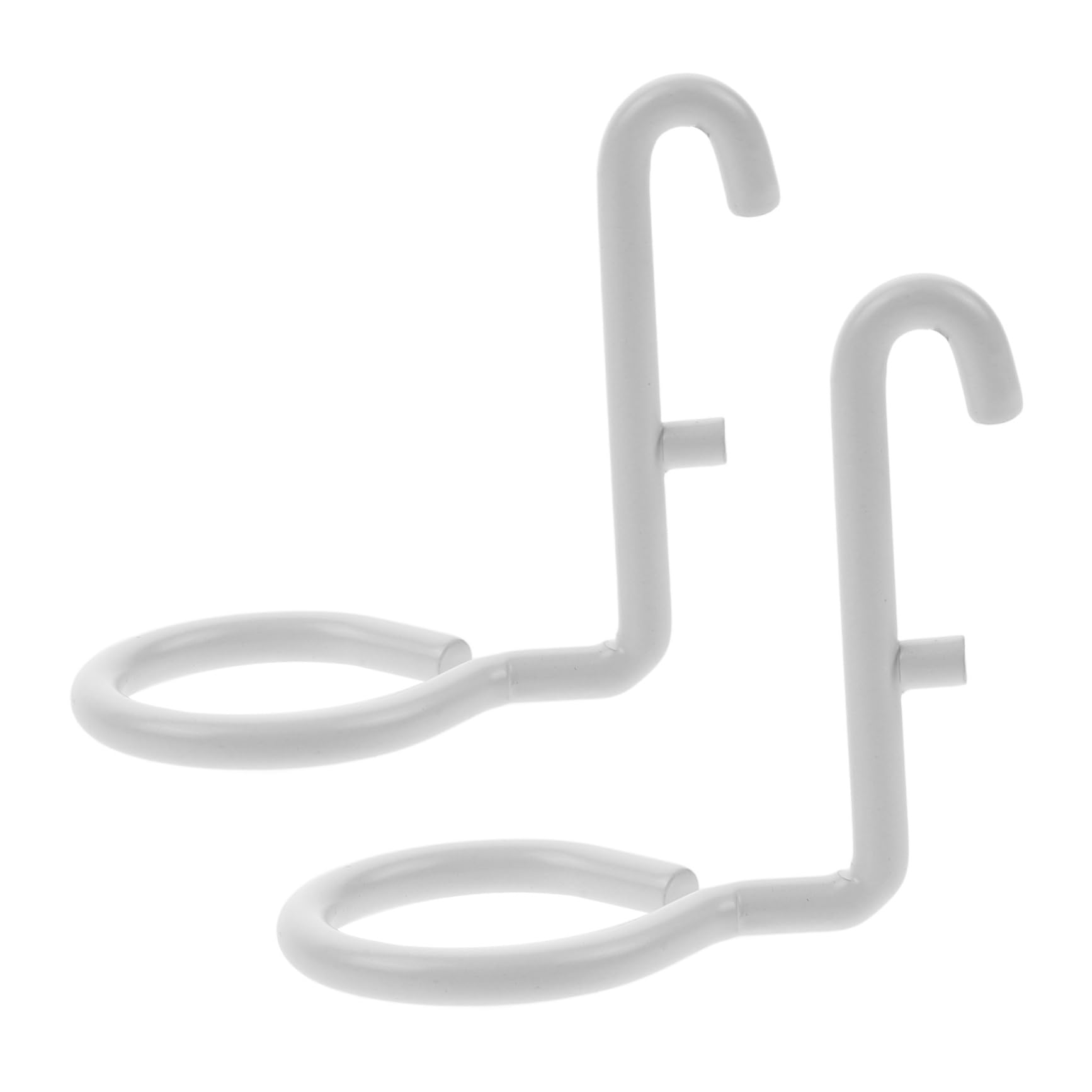 KICHOUSE 2 Pack White Pegboard Hook Hangers Easy Install Wall Organizer Adhesive Strip Home Decor Accessory