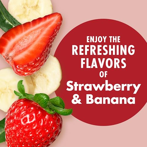 Image of V8 Energy Strawberry Banana Juice Energy Drink, 8 fl oz Can (24 Pack)