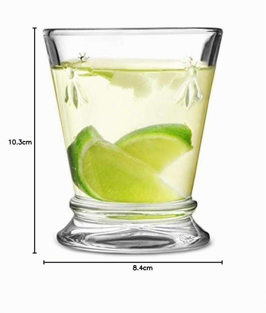 La Rochère, 612101 Côté Table Abeilles Gobelet Verre Transparent Lot de 6 - 27 cl
