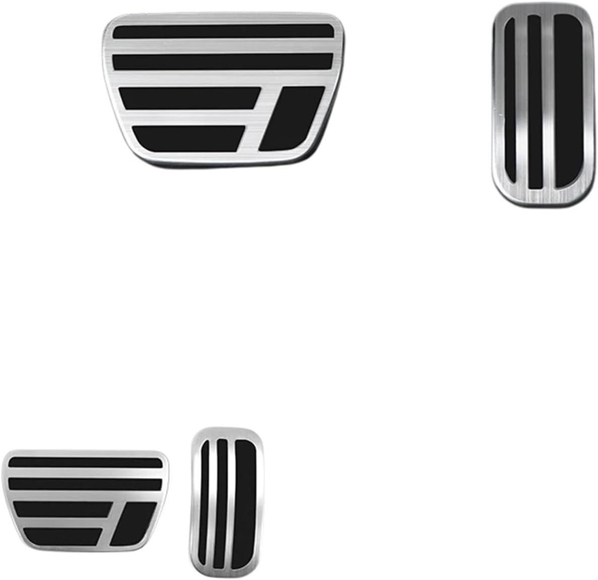 Compatible with Toyota 2022-2026 Lexus 600 700 LX600 LX700 Anti-Slip Aluminum Alloy Brake Accelerator Pedal Cover Car Protection Accessories(LX600 A Style Silver)