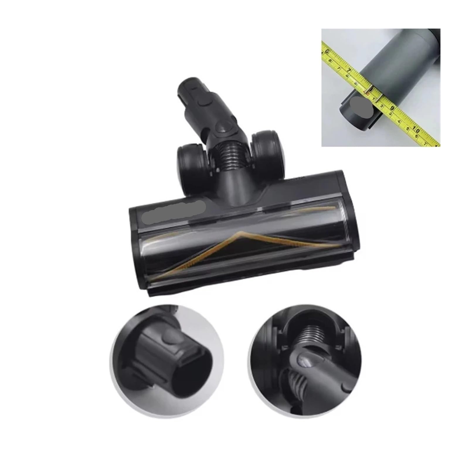 Cabezal de rodillo de cepillo eléctrico, Compatible con Dreame, R20 R30 | Accesorios for aspiradoras-Pieza de repuesto for T20 T20ProT30V11V12V12Pro(Floor brush- White)