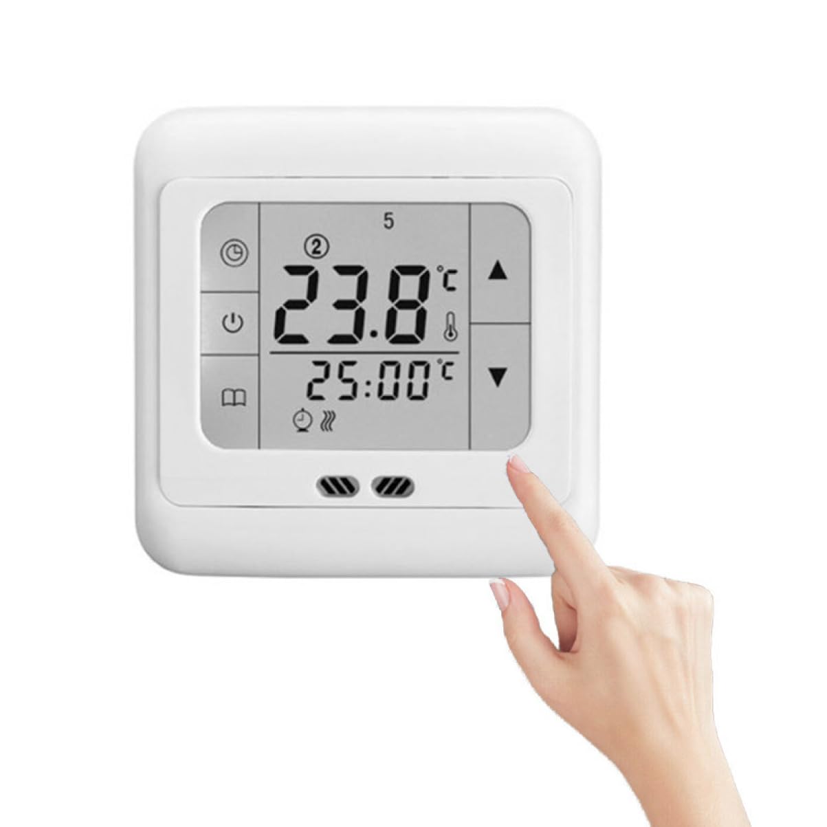 Veemoon Termostato Digitale Programmabile Cronotermostato Touchscreen Elettrico Regolatore Di Temperatura Domestico Digitale Termoregolatore