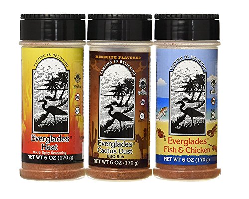 Everglades Seasoning 3 Flavor Bundle - 1 each of Cactus Dust BBQ Rub