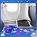 JaGely Toddler Airplane Bed with Storage Bag Airplane Seat Extender for Kids Airplane Kids Bed Travel Toddler Bed Portable Airplane Foot Rest for Kids Toddlers Travel Must Have Accessories (Astronaut)