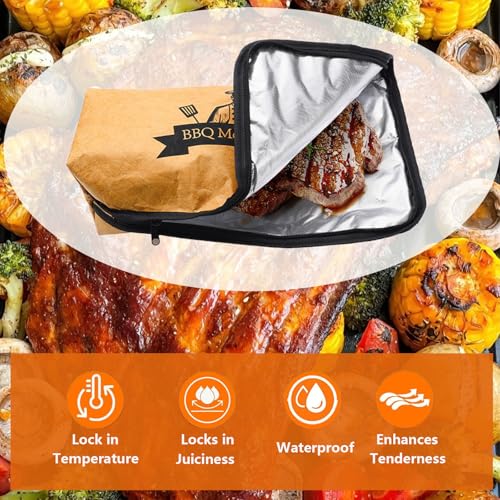 Manta para parrilla de 21 pulgadas para reposar carne, marrón miniatura 4