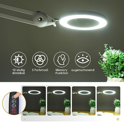 Beyamz LED Lupenleuchte (5-fache Vergrößerung) - 4