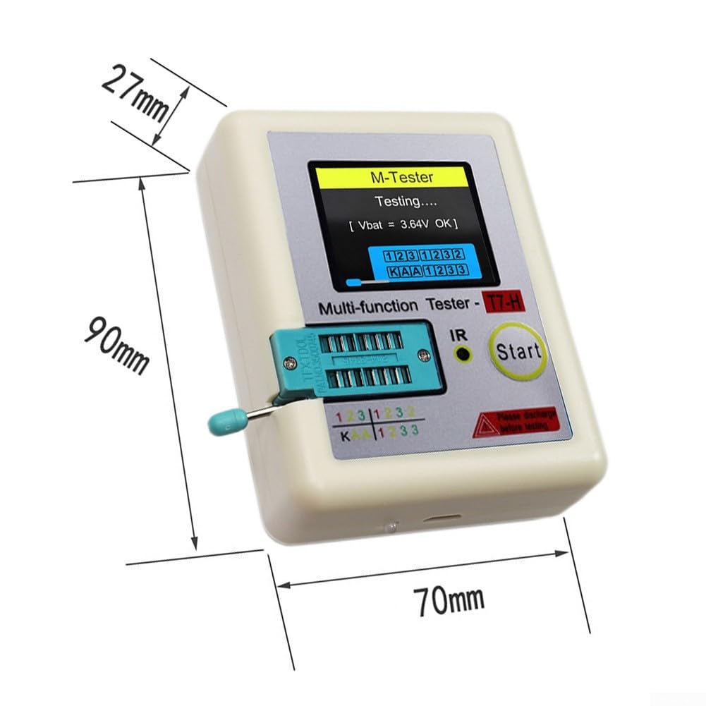 Rivelatore di capacità del tester del transistor di Tft con la codifica di IR e automatico per la riparazione del circuito del resistore del diodo di Npn Pnp