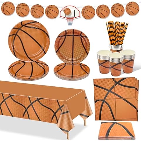 Décorations de fête basket-ball PIXHOTUL Cover