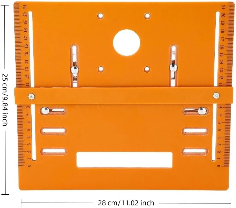 28x25cm Cutting Machine Base Plate Oblique Cut Handheld Cutter Backing Woodworking Insert Bottom Plate for 4 Inch Motor