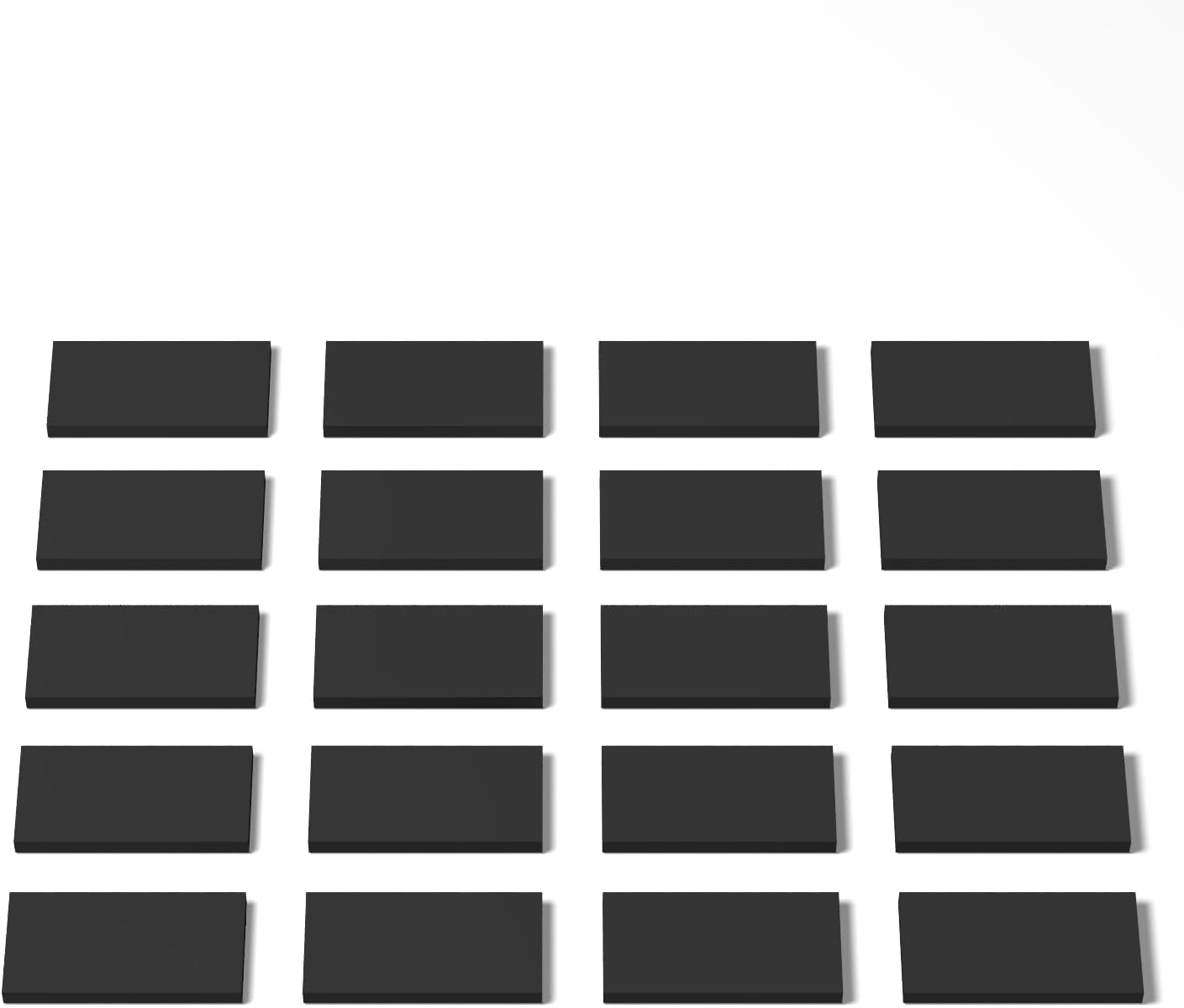 100 Piece Black Building Tiles Bulk Assortment Pack, 2x4 Tiles Accessories for Building, Compatible with Lego Parts and Pieces