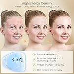 Red Light Therapy for Face, 4 Modes LED Face Mask Infrared Light Therapy with Remote, Portable and Rechargeable Design with Timer Function for Home Use - Image 4