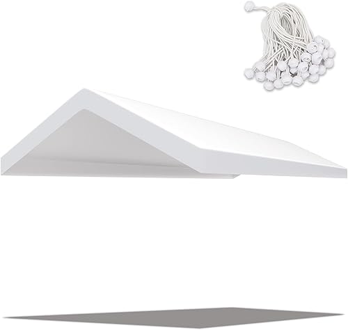 Cubierta de toldo de repuesto para carport de 10 x 20 pies, cubierta de refugio de garaje, lona de 6.83 onzas con cuerdas elásticas de bola (solo disponible en Yaxa Peru