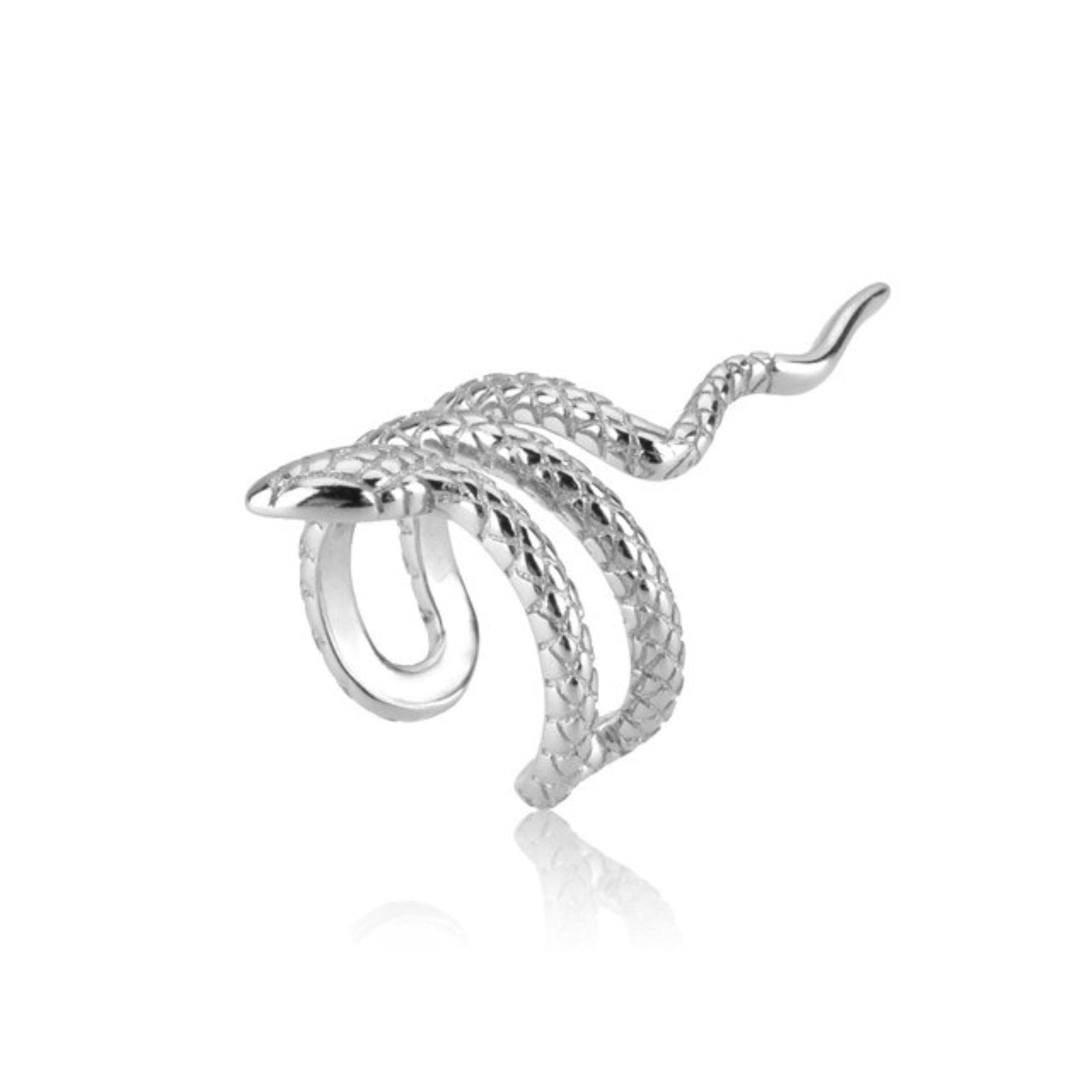 Oreille argent 925 serpent manchette luxe minimaliste chic