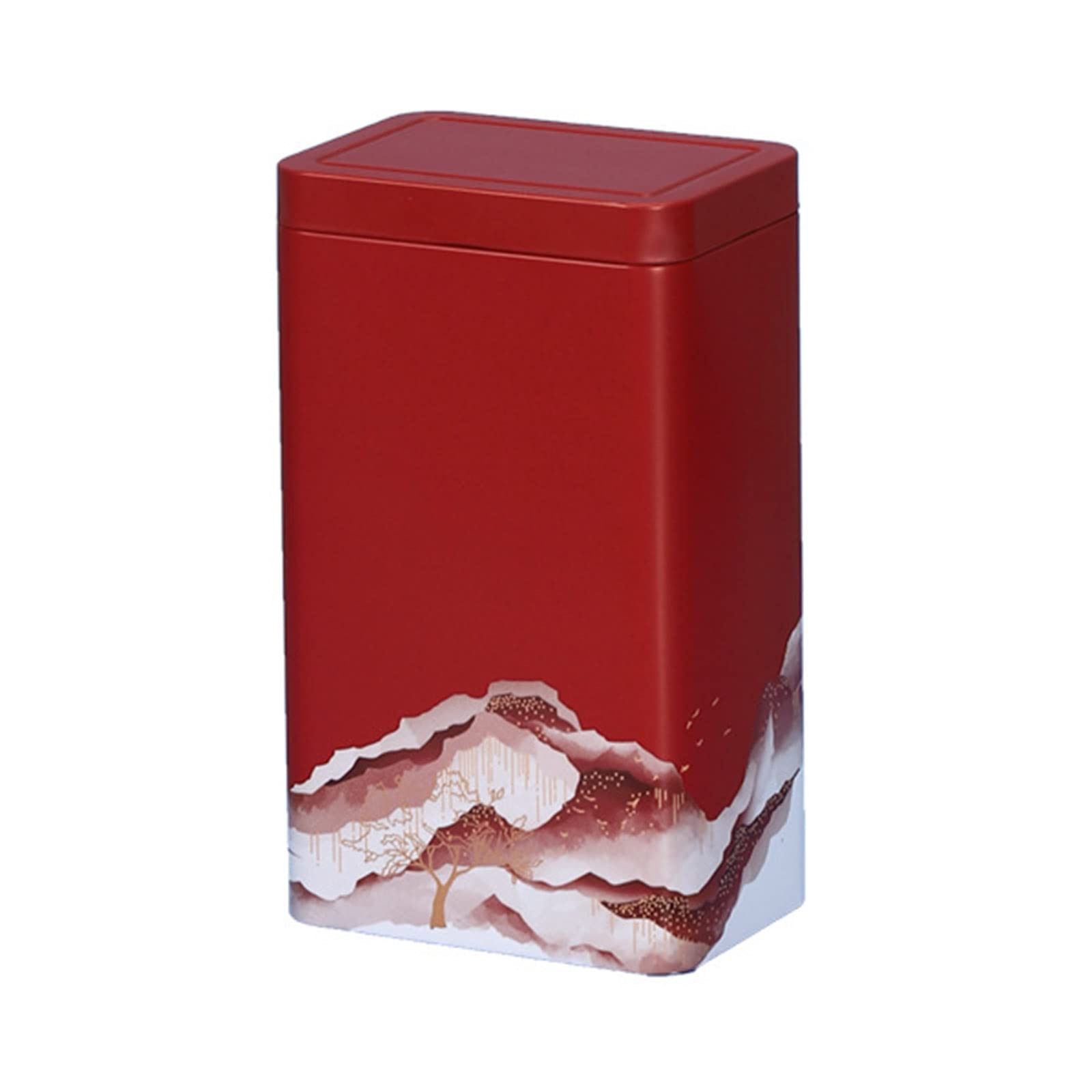 Huanizi A Metal Tinplate Box Japanese Te Container Jar Green Te Storage Box Cans For Coffee Candy Sugar Spices Snacks Food Te Storage Box