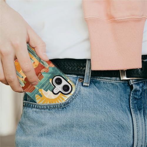 Coque PT 17 motif cactus du désert en silicone mat antichoc