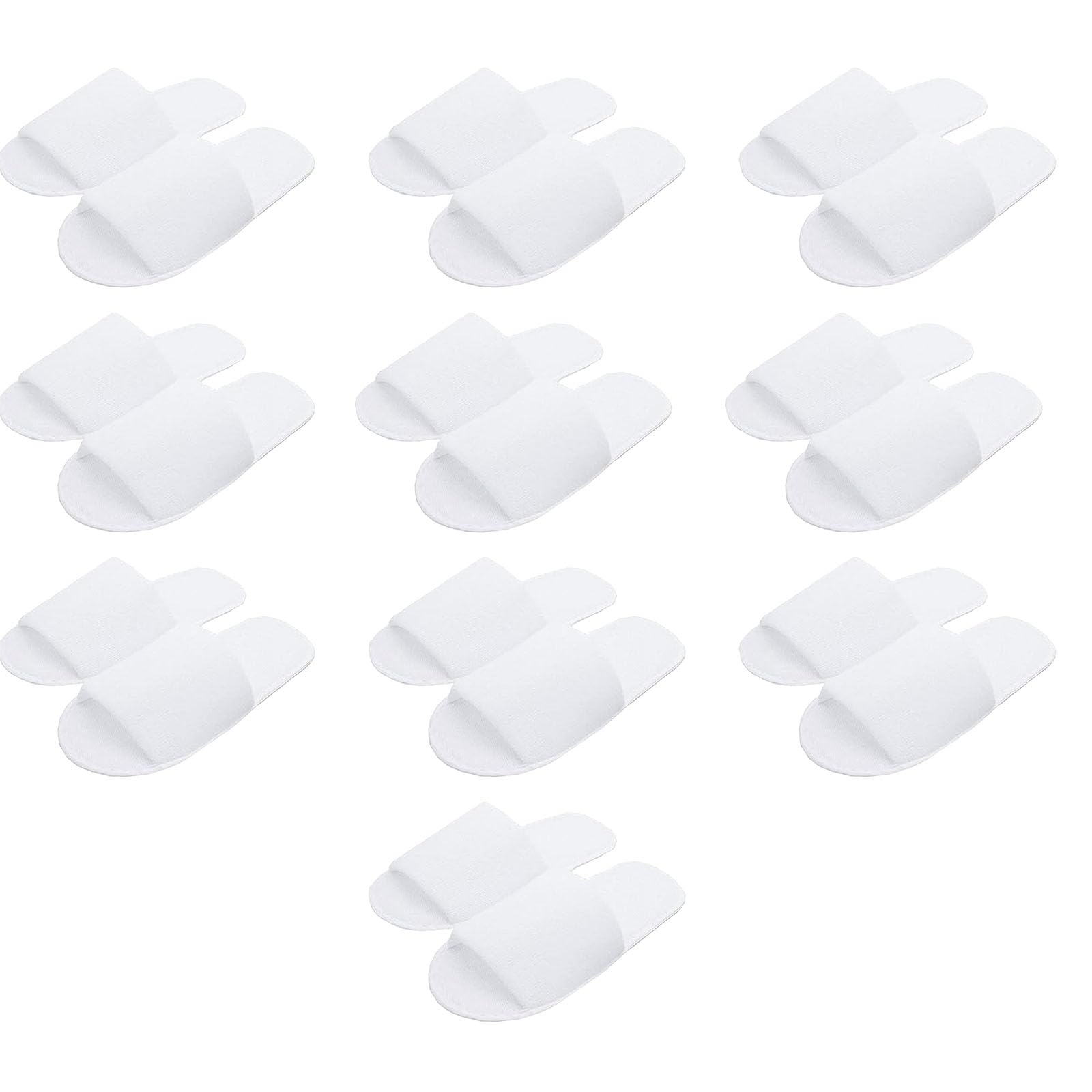Bavooty Kapcie domowe, Kapcie z Frotte, Wygodne, Miękkie Kapcie, Kapcie z Otwartym Noskiem z Lnu, Zestaw Kapci Hotelowych Unisex, Kapcie z Otwartym Noskiem z Bawełny i Lnu, Kapcie na Domowy Komfort
