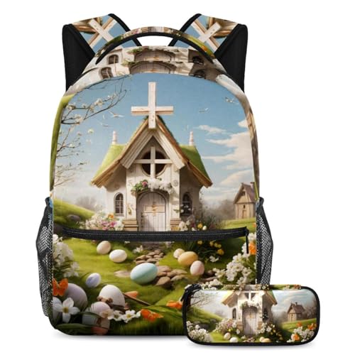 Sac à dos avec trousse à crayons adolescents pour collège et lycée