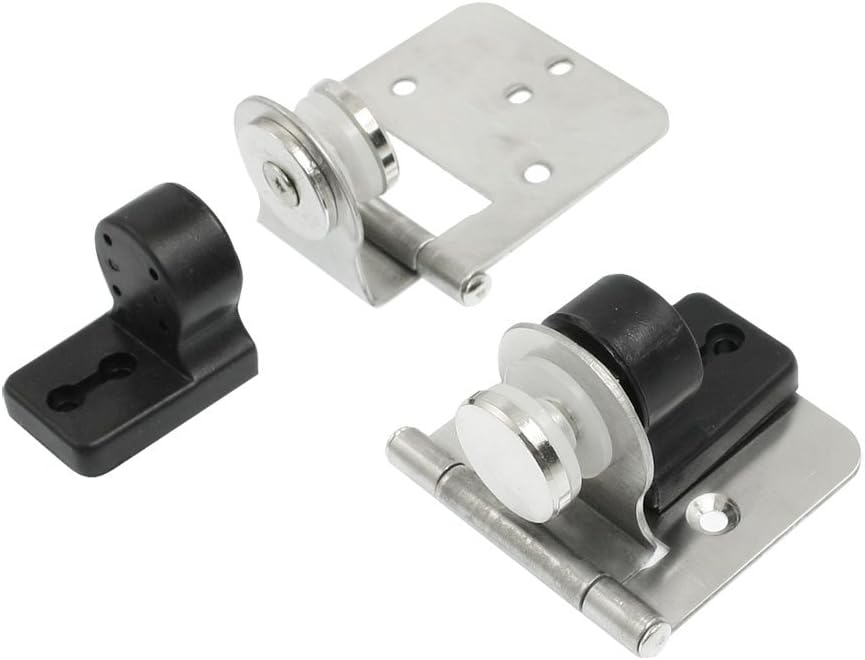 Glass Door Hinge,Bathroom Clamp,Pair Stainless Steel Bathroom Hardware Glass Door Catch Hinge Hinge