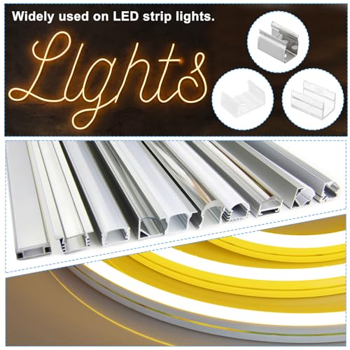 PATIKIL LED Strip Light Clips, 40 Pack Mounting Bracket Fixing Clips ...