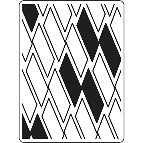 DARICE Embossing Folders: Slanted Rectangle Background, 4.25