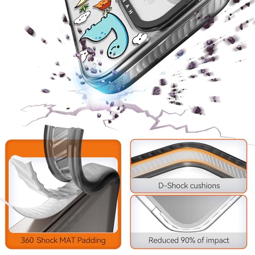 Coque iPhone durable motif dinosaure contre les chutes de 2 mètres - 5