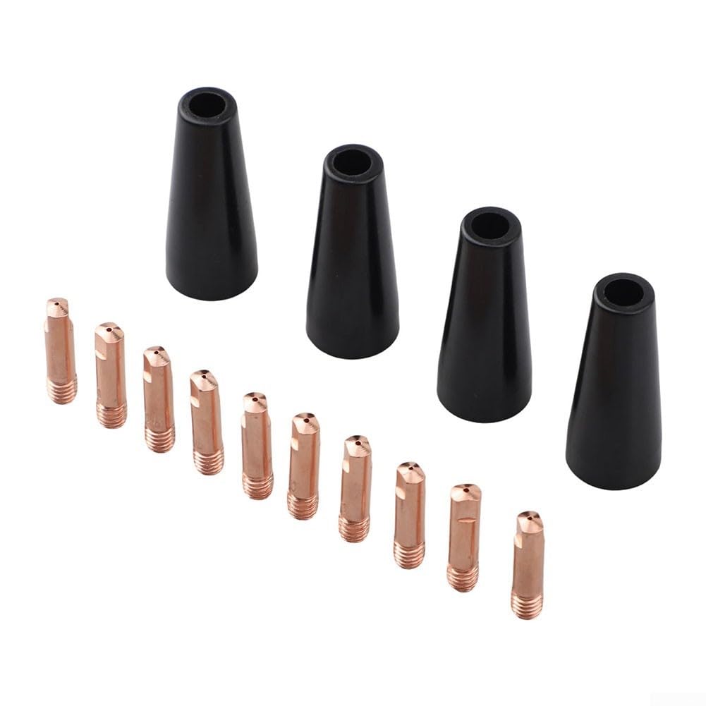 Kit punte ugelli saldatura MIG 0,9 mm 15AK MB15 rame 14 pezzi