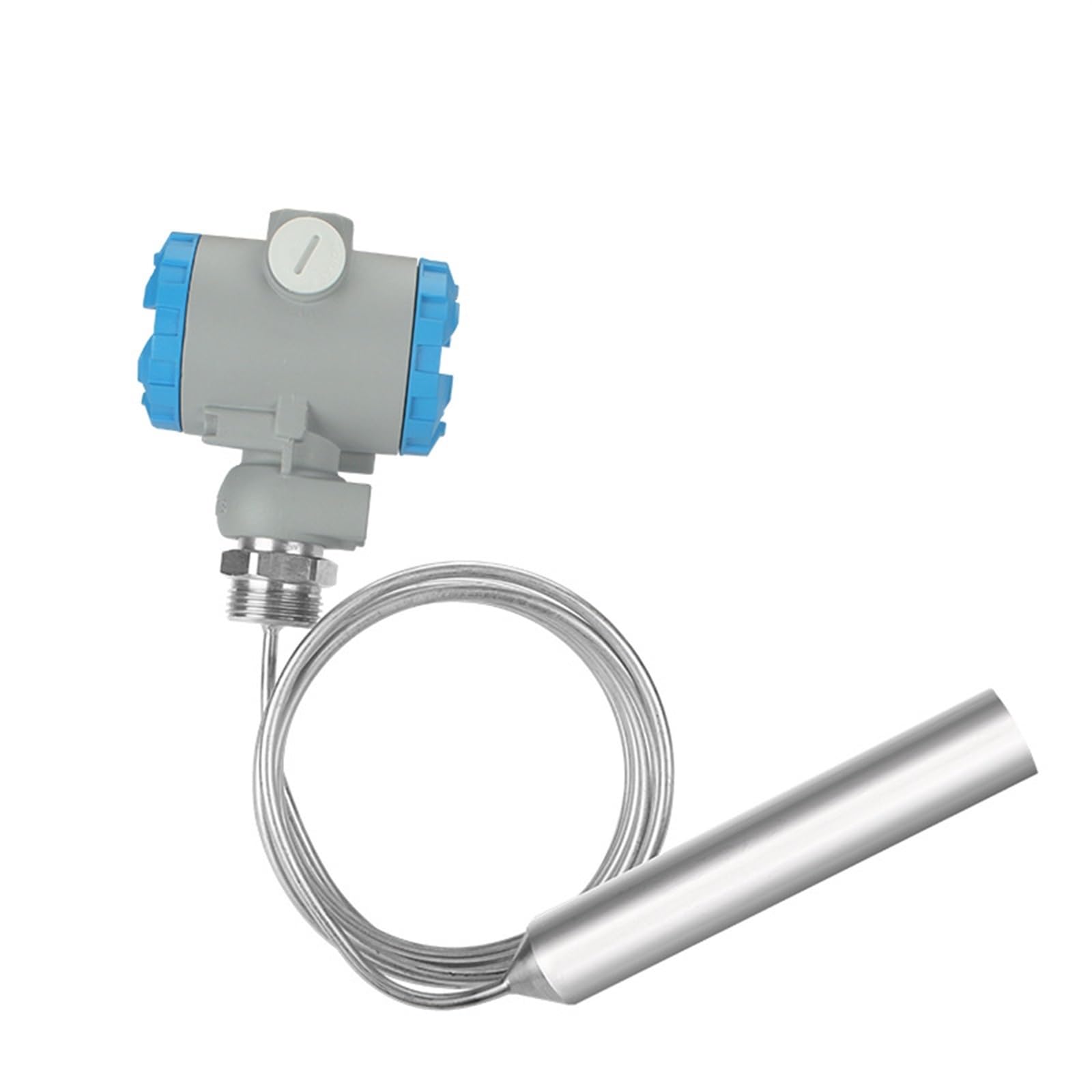 RWRAPS RS485 Submersible Water Liquid Oil Level Sensor Transmitter Stainless Steel(Size:5m Range 5m Cable)