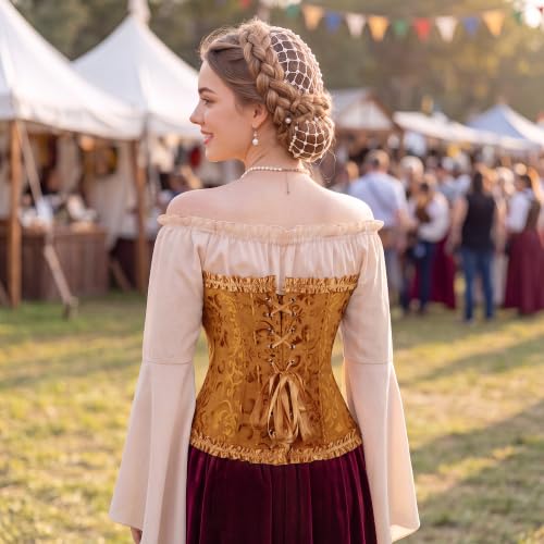 Image of frawirshau Women's Overbust Costume Corset Renaissance Victorian