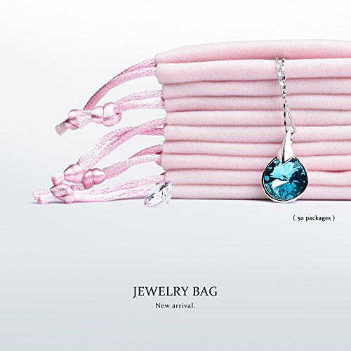 Oirlv Velvet Drawstring Pouches Travel Drawer Organizer Pouch Christmas,Wedding Party Favor Gift Bags (50Pack,Pink) #TOP1