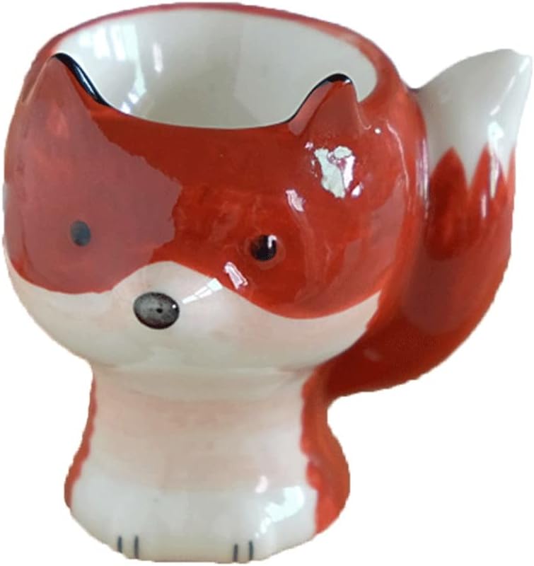 4 Porcelain Egg Holders Ceramic Egg Cup Set Egg Holders for Hard Boiled Eggs for Breakfast Brunch Kitchenware Home Kitchen Decoration Egg Baskets (Color : H) (I) (A)