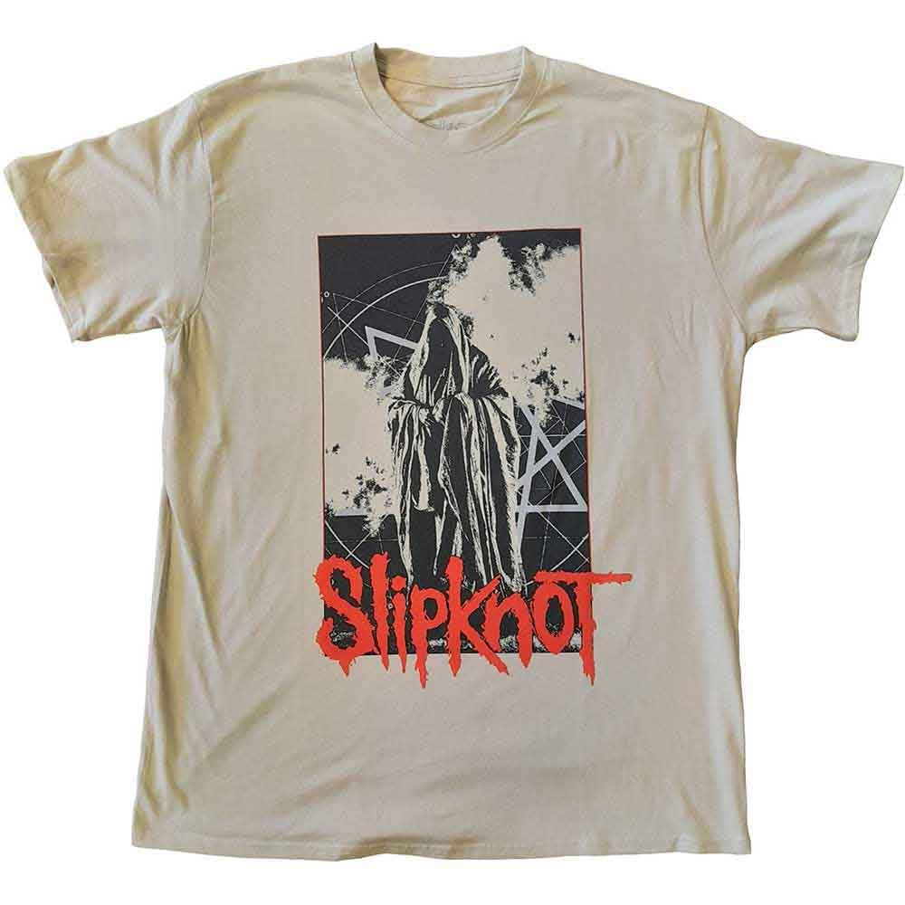 Slipknot T Shirt Sid Photo Band Logo Back Print Official Mens Sand M
