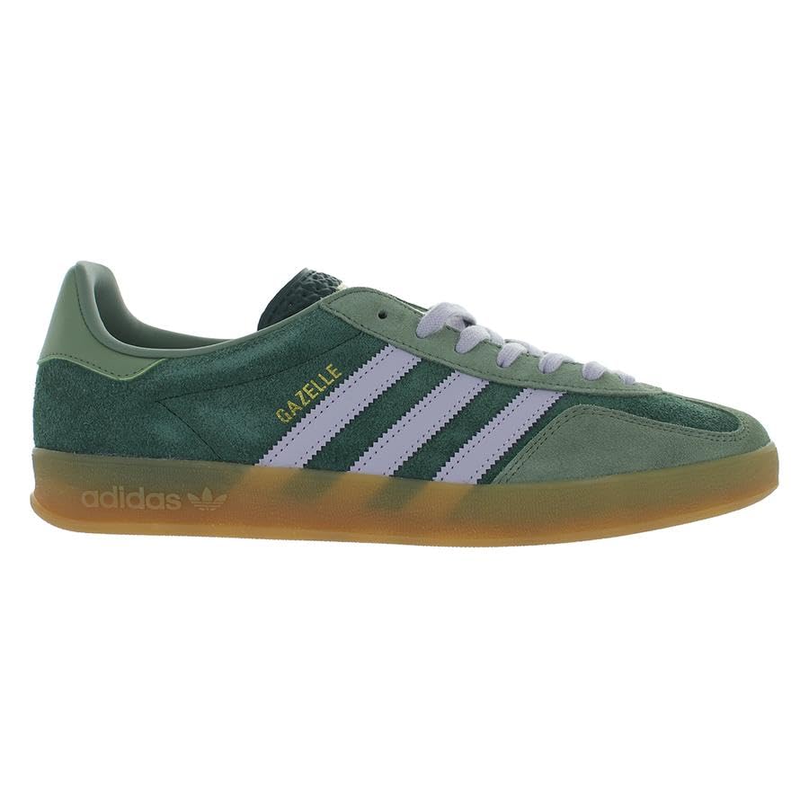 Image of adidas Gazelle Indoor Mens Shoes Size 8, Color: Mineral Green /Silver Dawn