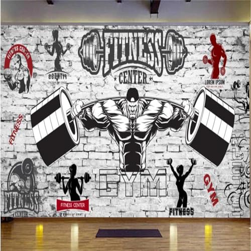 Custom Size Wall Murals,3D Boxing Gym Beauty Guy?Removable Peel and Stick Self-Adhesive Wall Murals Large Photo Wallpaper