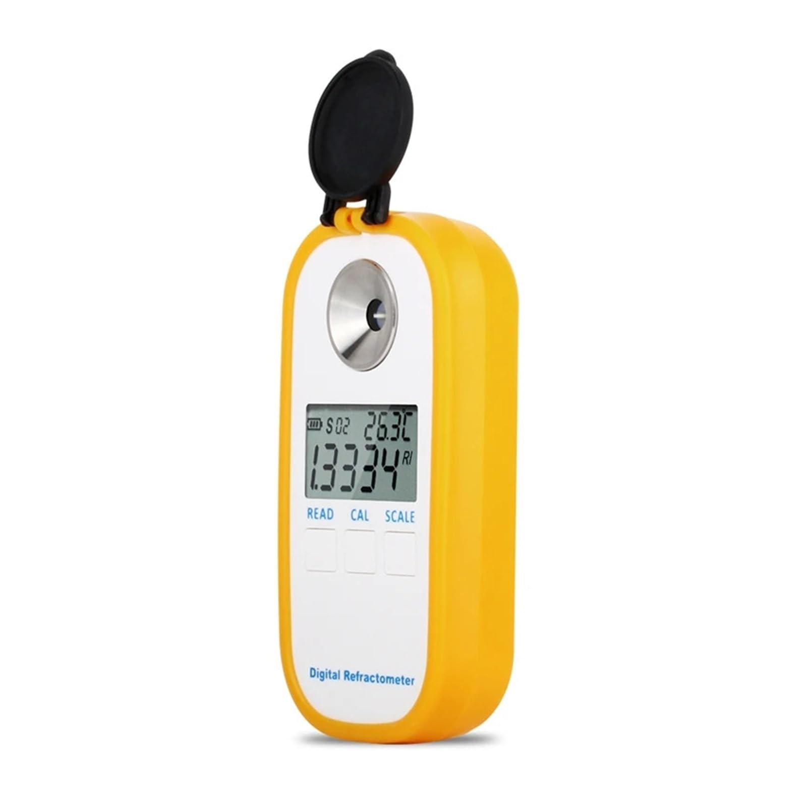 Rifrattometro digitale for birra, doppia scala - Idrometro specifico 1.000-1.130 Brix 0-50% Misuratore di alcol for vino mosto di birra SG per il test dei contenuti