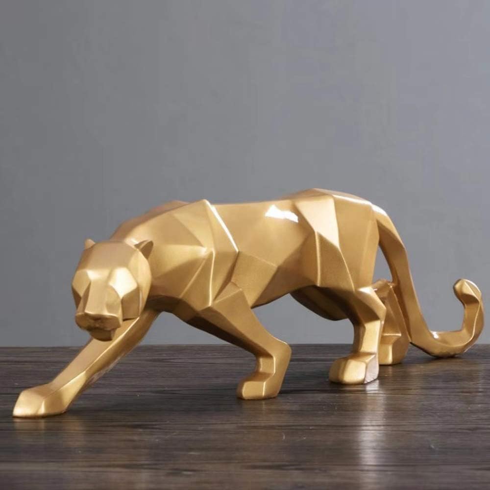 Bеѕt Dеаl Prоduсt FJWYSANGU Abstract Leopard Statues Panther Sculpture Hand Craved Animal Resin Modern Home Decoration Big Gold Bеѕt Sеllеr FJWYSANGU Abstract Leopard Statues Panther Sculpture Hand Craved Animal Resin Modern Home Decoration Big Gold