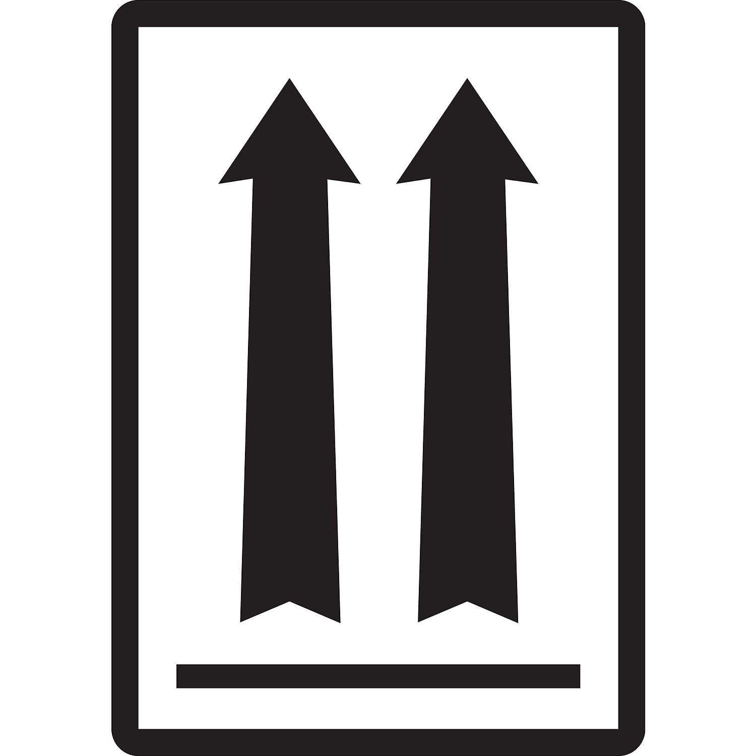 Amazon.com: Label,Two Up Arrows,3x4-1/4