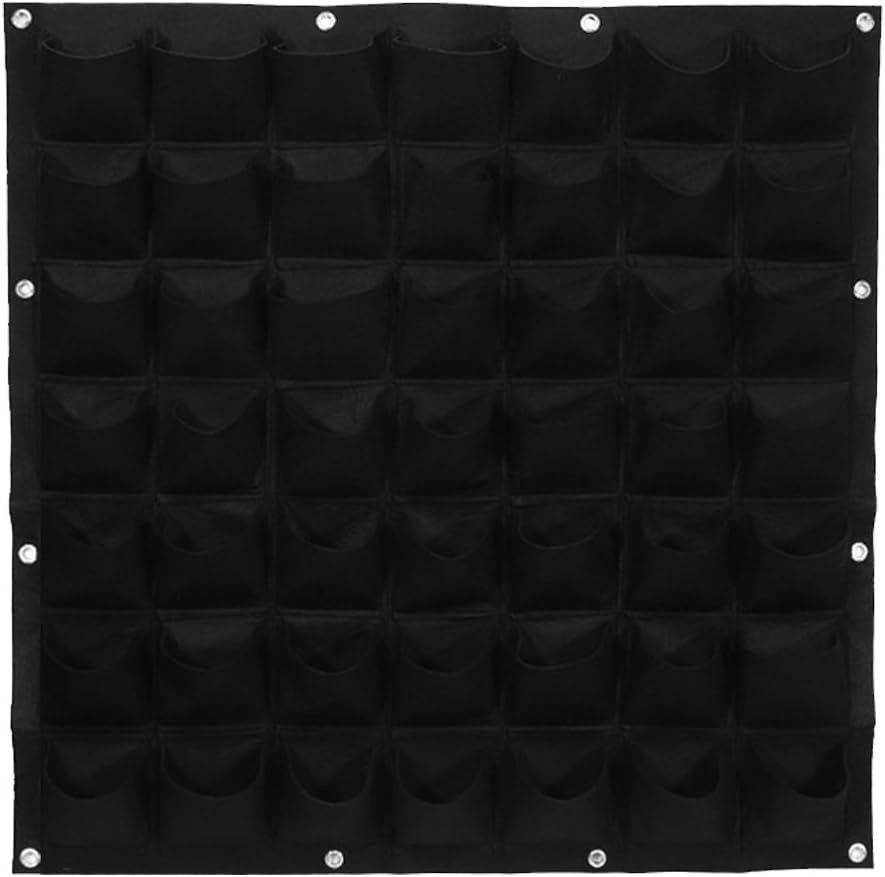 Vertical Wall Garden Planter, Garden Vertical Planter Multi Pocket Wall Mount Living Growing Bag Felt Indoor/Outdoor Pot