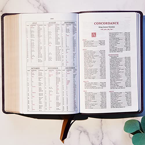 Kjv, Sovereign Collection Bible, Personal Size, Leathersoft, Black, Red Letter Edition, Comfort Prin