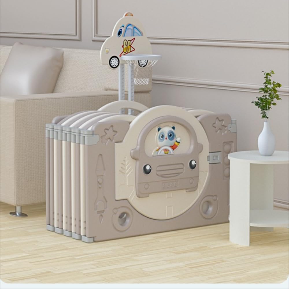 Parc Bébé Sécurisé Pliable Astronaute, Accessoires Complets Inclus | Design astronaute ludique,structure stable et sécurisée.Espace de jeu confortable pour bébés et tout-petits