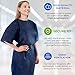 AMZ Medical Supply Navy Blue Disposable Isolation Gown, X-Large. Pack of 10 Disposable Gowns Medical 45 Inch Long. 50 GSM Polypropylene Isolation Gowns with Long Sleeves, Neck and Waist Ties