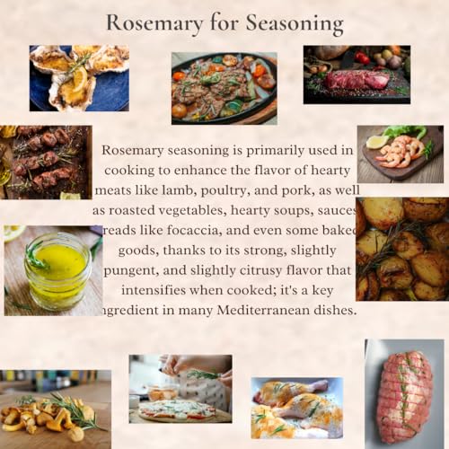 Image of YAARA Premium Rosemary Leaves Organic, Dried Rosemary Leaves for Hair Growth, Seasoning, Cooking, Herbal Tea, Hair Oil, Reduce Hair Fall (50Gram)