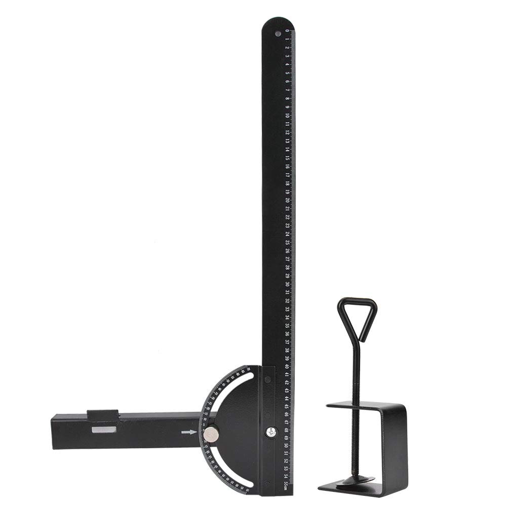 Metal Protractor,550mm 180 Degrees Angle Multifunctional Movable Guide Ruler,Angle finder tool,Woodworking Tool for Length and Angle Measurement