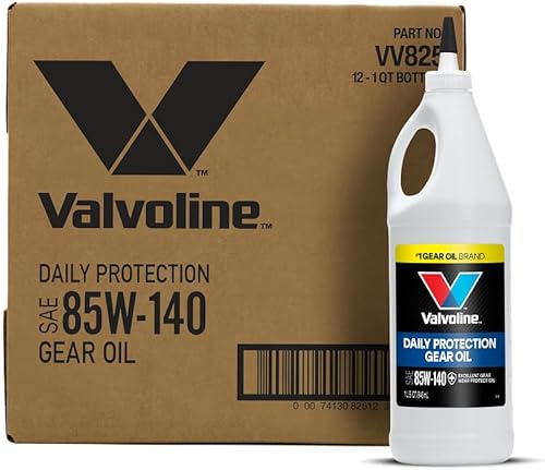 Vista 10 de Valvoline Aceite para engranajes SAE 80W-90 de alto rendimiento de 1 cuarto de galón (paquete de 2)