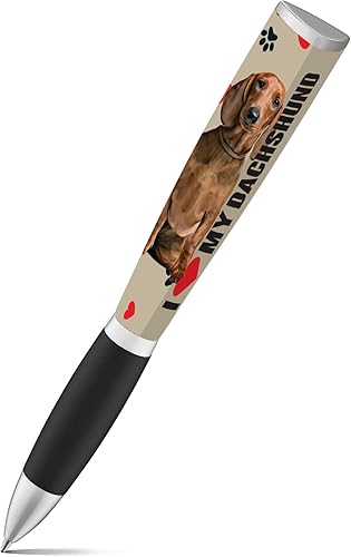 Bolígrafo I Love My Dog (1 bolígrafo, 3 caras) bolígrafos lindos de cumpleaños para perros, bolígrafos divertidos, regalos para mujeres y perros