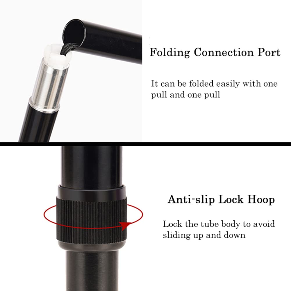 NGD Muletas para Caminar Plegables, Muletas de Codo de Aluminio para Adultos-Agarre Cómodo,Muletas Ortopédicas Telescópica Regulables con Agarres Ergonómicos(x2 uds)