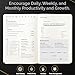MindPanda 3-Month Undated A5 Productivity Planner – Daily Planner with a Guided 90-Day System for Focus, Goal Setting, Gratitude & Happiness – ADHD-Friendly Design