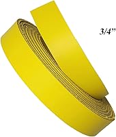 Vista 6 de Tiras de cuero amarillas de 2 pulgadas de ancho hasta 96 pulgadas de largo – 6-7 oz (0.094 – 0.110 in) tiras de cuero Latigo por Pitka Leather